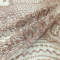 Tissu de broderie design clasical pour robe de soirée